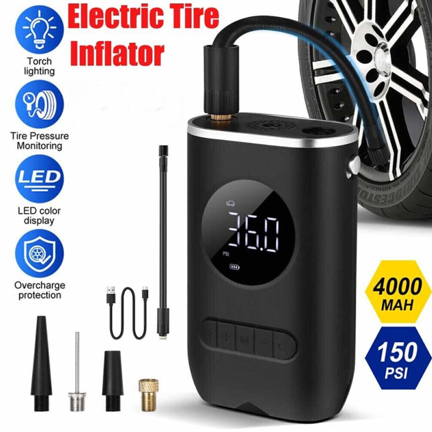 Tyre Pump - Rechargeable